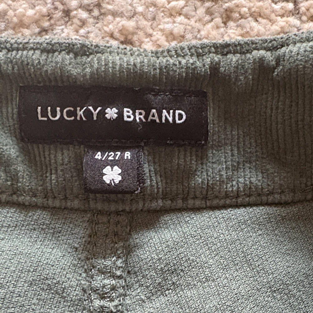 Lucky Brand Women's Dark Green Flare Pants - Picture 3 of 5